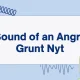 The Sound of an Angry Grunt: What It Signifies